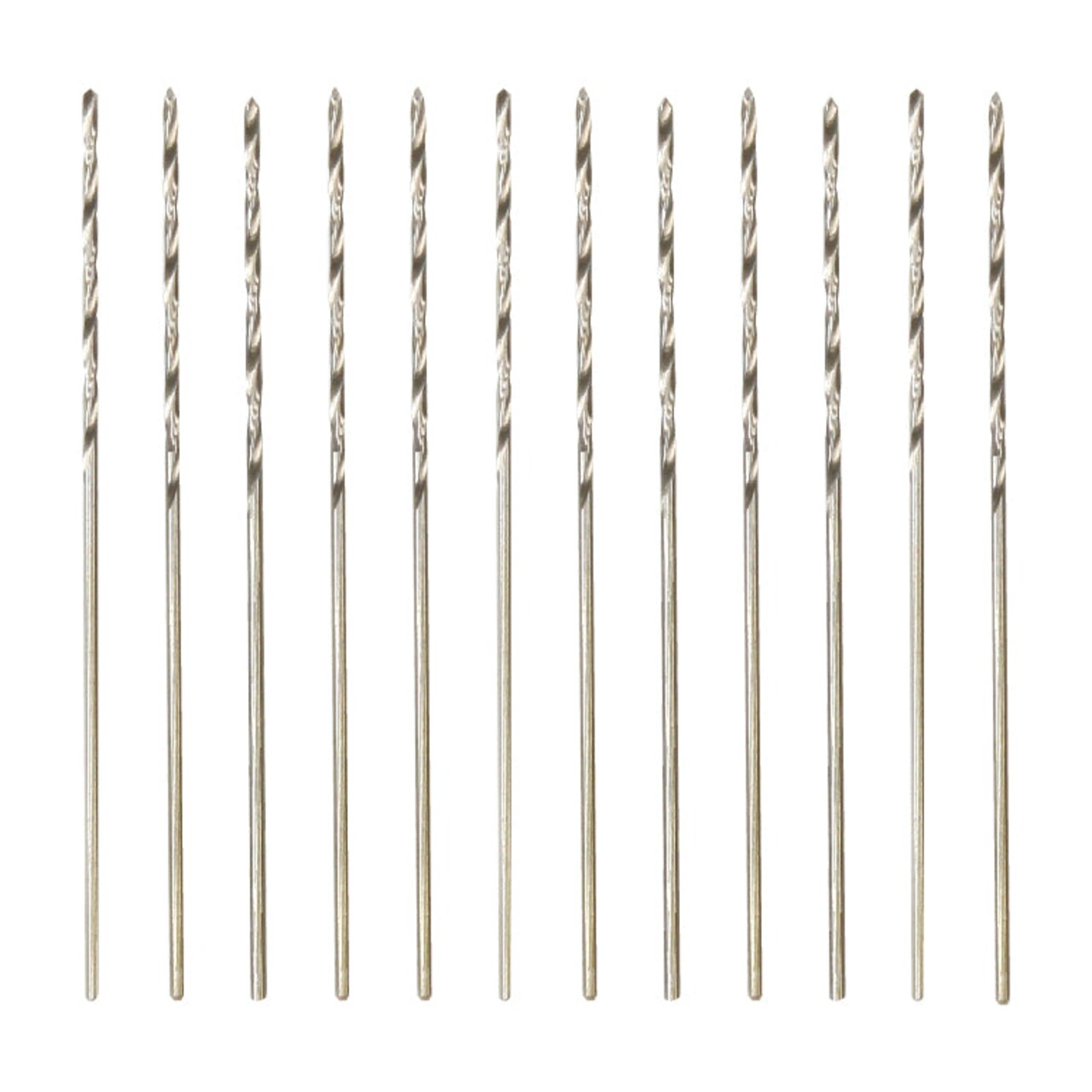 Excel Blades #74 Precision Twist Drill Bits, 12-Pack – High-Speed Steel for Wood, Resin & Plastic